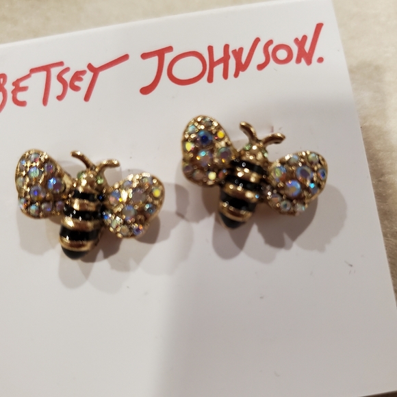 Betsy Johnson bumble bee earings